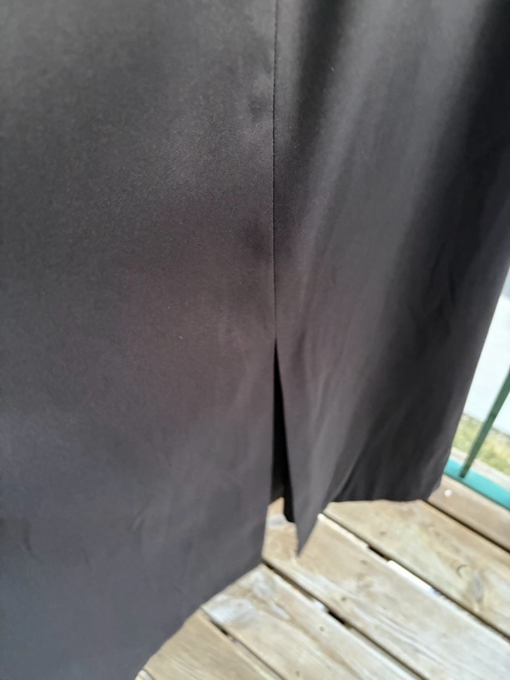 🆕✨ Aidan Mattox Adrianna Papell Black Satin Sheath Dress Midi Size 16 Classic - Picture 12 of 17